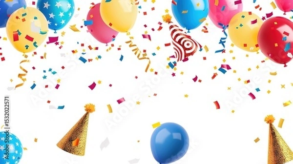 Obraz Celebration Background: A white background with subtle shadows, featuring a minimalist design. Perfect for birthdays, graduation ceremonies, or any other joyous occasions.