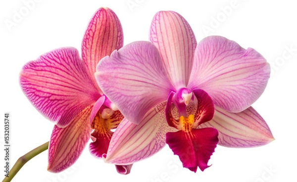 Obraz Beautiful pink orchid flower close up photo for wallpaper and background image with floral design ideas