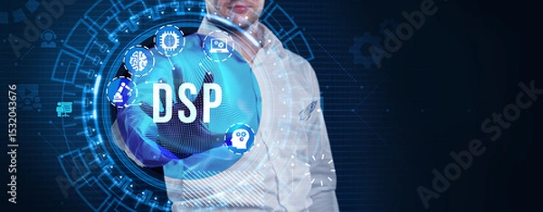Obraz DSP - Demand Side Platform usiness, Technology, Internet and network concept.