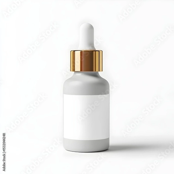 Fototapeta Luxurious matte glass serum bottle showcasing elegance and sophistication for skincare routines