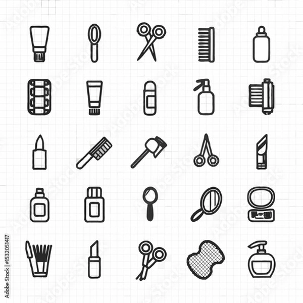 Fototapeta vector set of medical icons