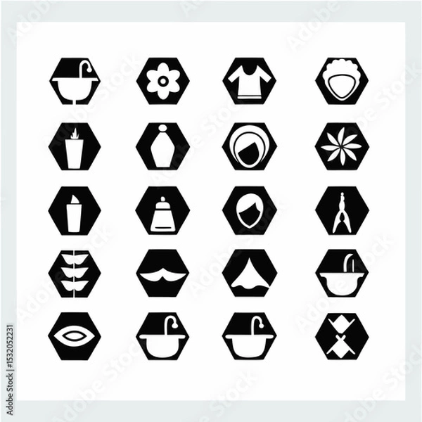 Fototapeta set of icons for web design