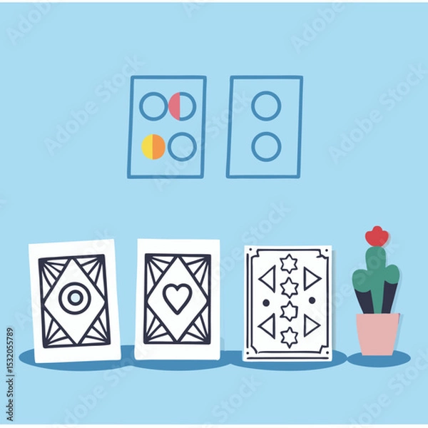 Fototapeta vector illustration of a set of icons for web