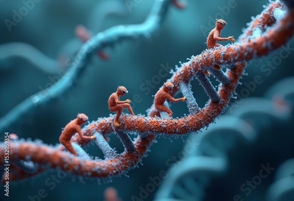 Obraz Reproduction of DNA Character Art