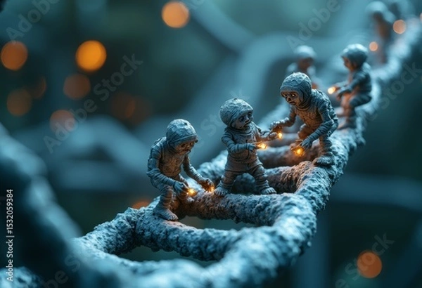 Obraz DNA Minion Art Close up