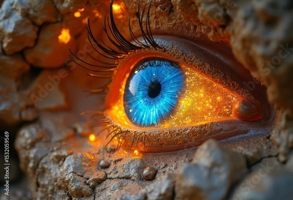 Obraz Mysterious Eye Art Close up