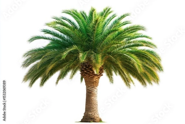 Obraz Isolated palm tree on white background