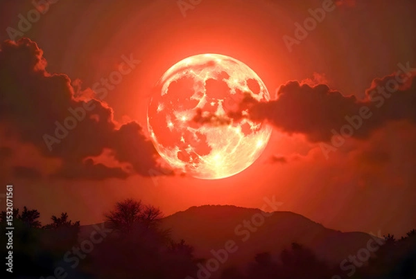 Obraz sunrise over the planet