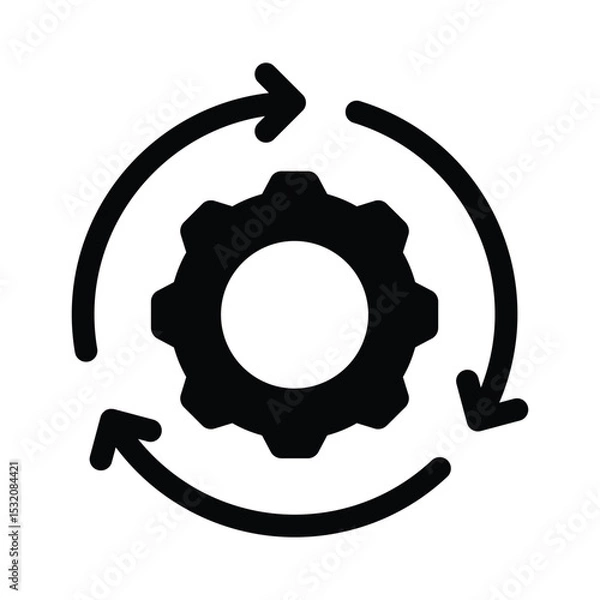 Fototapeta Integration Vector Icon which can easily modify or edit