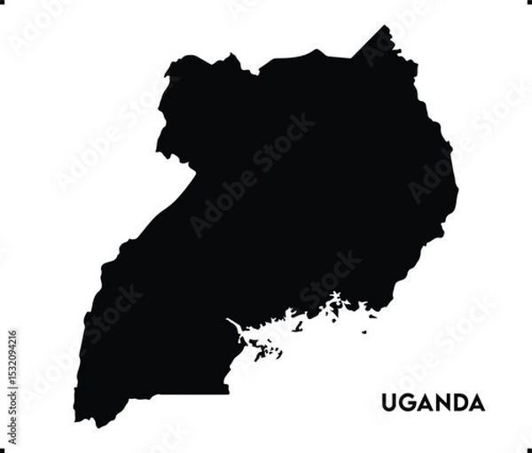 Fototapeta Uganda icon vector design, Uganda Logo design, Uganda's unique charm and natural wonders, Use it in your marketing materials, travel guides, or digital projects, Uganda icon logo design vector art
