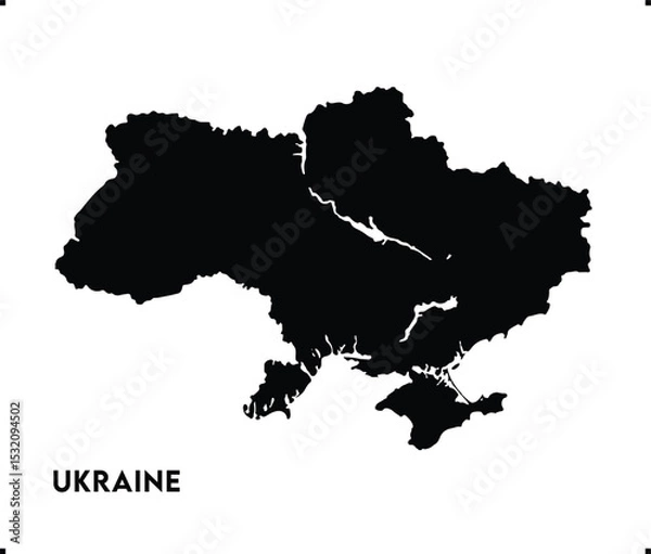 Fototapeta Ukraine icon vector design, Ukraine Logo design, Ukraine's unique charm and natural wonders, Use it in your marketing materials, travel guides, or digital projects, Ukraine icon logo design vector art