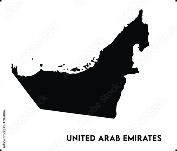 Fototapeta UAE icon vector design, UAE Logo design, UAE's unique charm and natural wonders, Use it in your marketing materials, travel guides, digital projects, United Arab Emirates icon logo design vector art