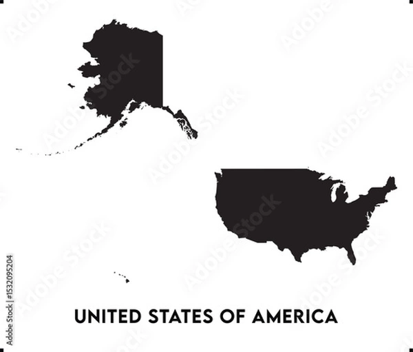 Fototapeta USA icon vector design, America Logo design, USA's unique charm and natural wonders, Use it in your marketing materials, travel guides, or digital projects, United States of America icon vector art