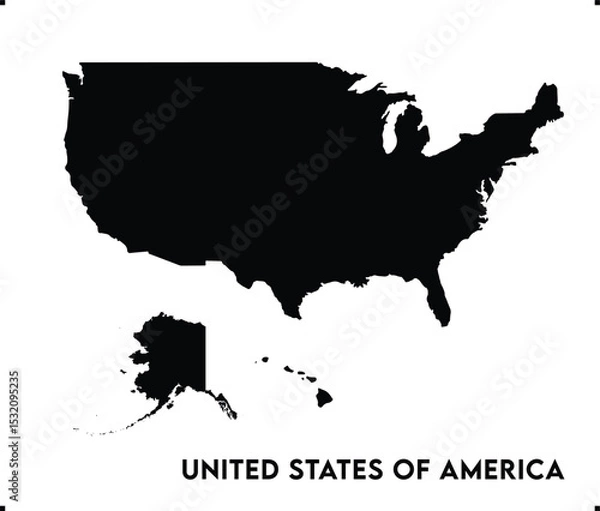 Fototapeta USA icon vector design, America Logo design, USA's unique charm and natural wonders, Use it in your marketing materials, travel guides, or digital projects, United States of America icon vector art