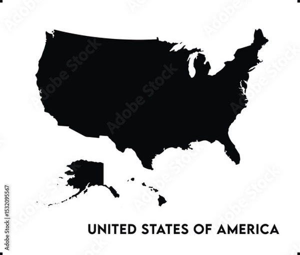 Fototapeta USA icon vector design, America Logo design, USA's unique charm and natural wonders, Use it in your marketing materials, travel guides, or digital projects, United States of America icon vector art