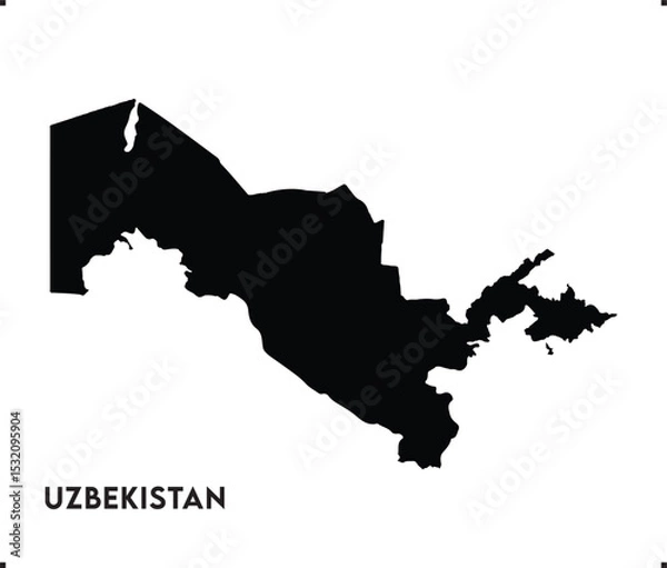 Fototapeta Uzbekistan icon vector design, Uzbekistan Logo design, Uzbekistan's unique charm and natural wonders, Use it in your marketing materials, travel guides, digital projects, Uzbekistan icon vector art