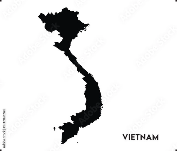 Fototapeta Vietnam icon vector design, Vietnam Logo design, Vietnam's unique charm and natural wonders, Use it in your marketing materials, travel guides, digital projects, Vietnam icon logo design vector art