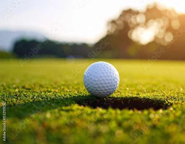 Obraz golf ball on green grass