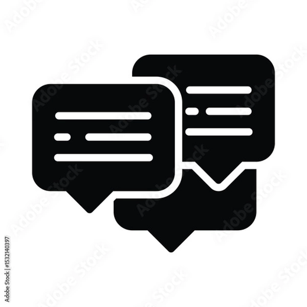 Obraz Discussion Vector Icon which can easily modify or edit