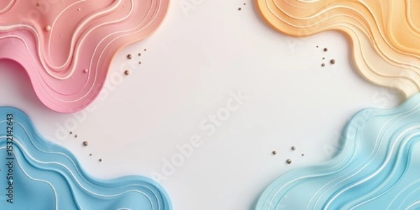 Fototapeta Abstract background with swirling waves design and delicate patterns.