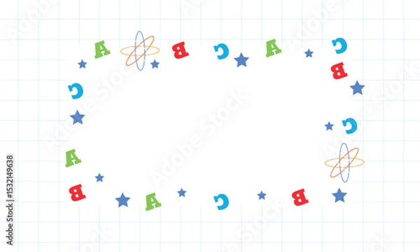 Fototapeta Back to school frame for text 