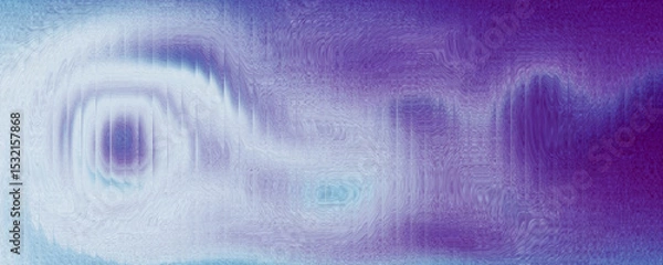 Obraz Abstract background of glossy liquid purple gradient with stripes effect. Refraction of wavy striped glass.