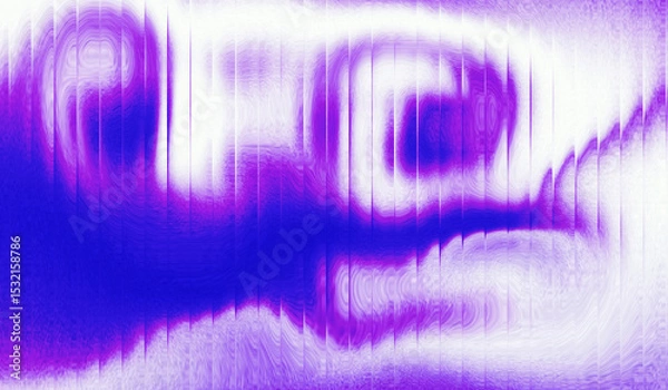 Obraz Abstract background gradient purple white liquid sparkling with striped effect. Refraction of wavy striped glass.