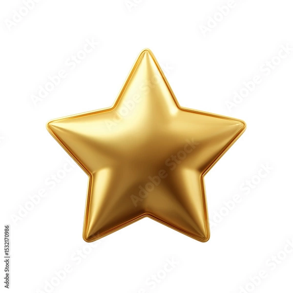 Obraz Gold 3d star isolated