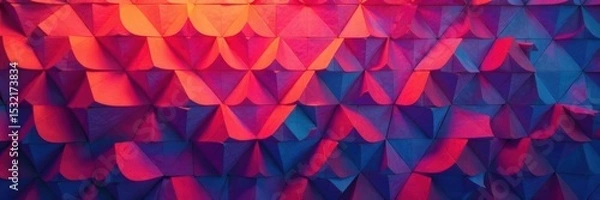 Obraz Intricate, overlapping geometric forms create a dynamic, seamless pattern , seamless, shapes