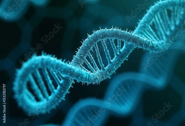 Fototapeta Close up of DNA Structure Art