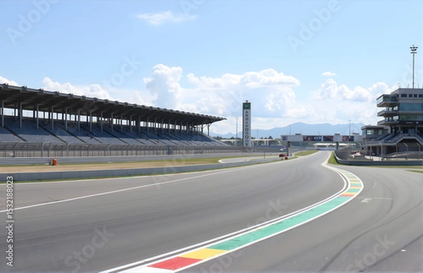 Obraz Panoramic View of Racetrack