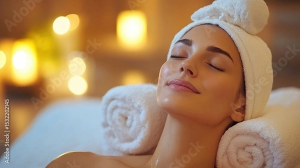 Obraz gentle stretching and massage in spa sessions release physical and mental tension, easing the transition to restful sleep.