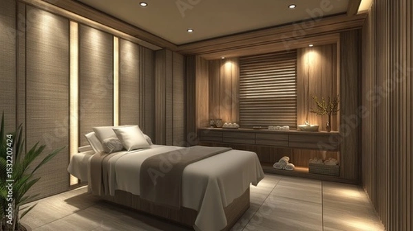 Obraz a calming spa environment combined with aromatherapy and massage techniques soothes the nervous system, promoting mental clarity and emotional well being.