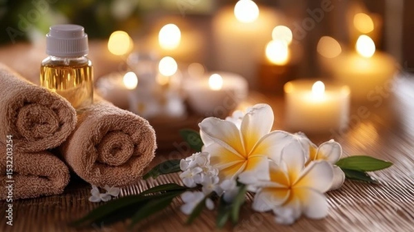 Obraz the combination of touch, warmth, and aromatherapy in spas nurtures a holistic healing environment, restoring balance to body and mind alike.