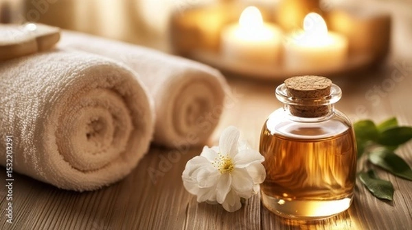 Obraz the combination of touch, warmth, and aromatherapy in spas nurtures a holistic healing environment, restoring balance to body and mind alike.