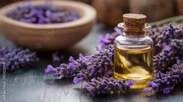 Obraz aromatherapy massage with lavender oil in spas relaxes the mind and body, reducing anxiety and encouraging deep, restful sleep.