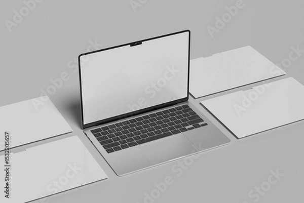 Obraz Laptop Screen Website Blank Mockup
