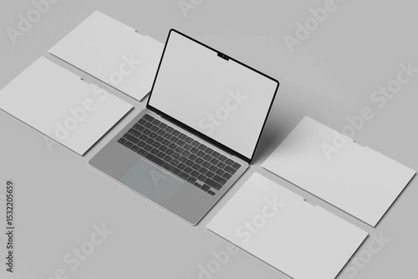 Obraz Laptop Screen Website Blank Mockup
