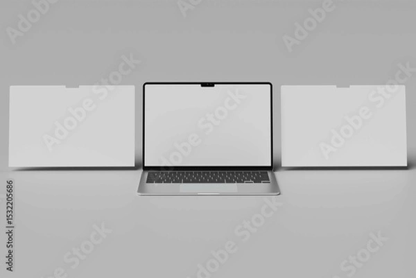 Obraz Laptop Screen Website Blank Mockup