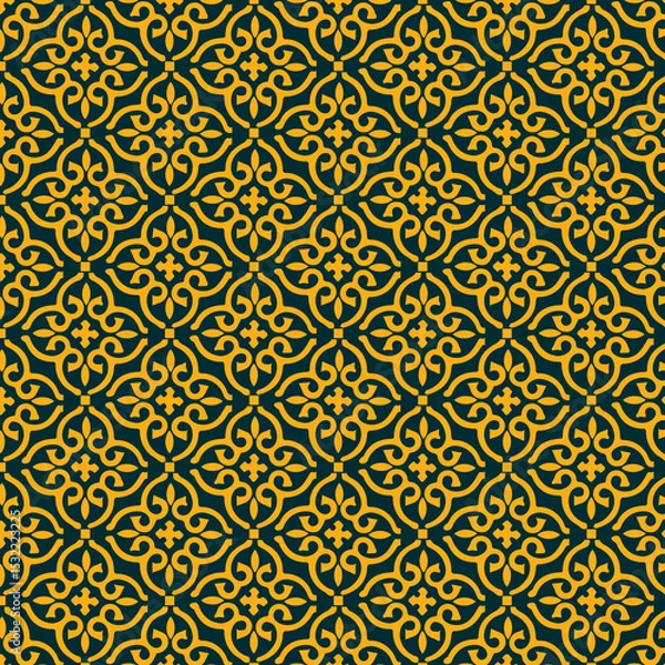 Fototapeta seamless pattern with geometric shapes