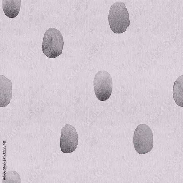 Fototapeta Minimal watercolor dots in soft grays  on textured pink background. 