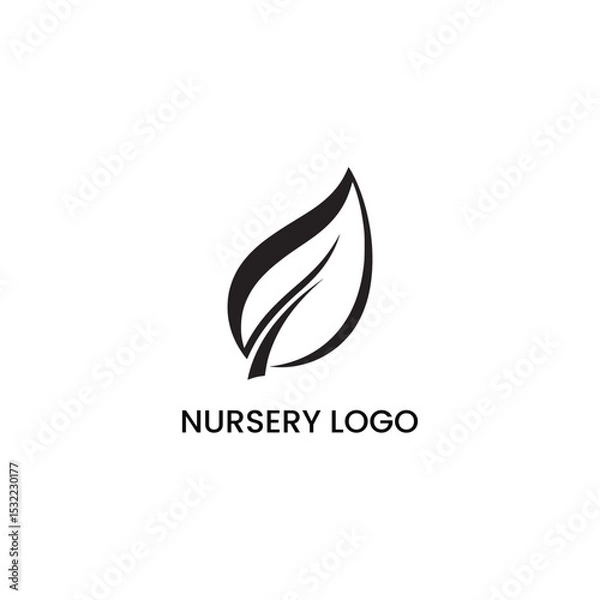 Obraz Nursery Logo Stock Vector.