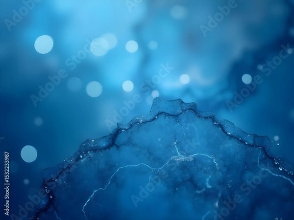 Obraz blue abstract marble texture