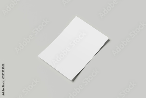 Obraz Blank paper brochure on grey background