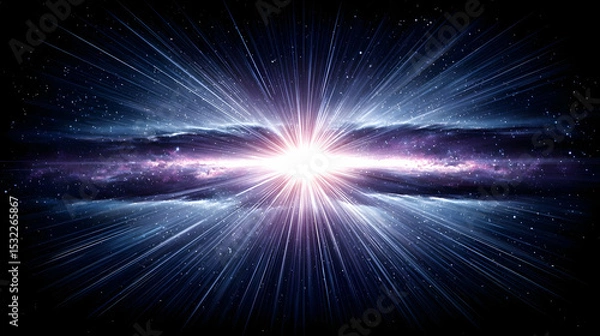 Obraz background with color bursts and digital dust creating cosmic chaos
