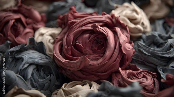 Obraz of digital ink, glitches, and swirling layered textures