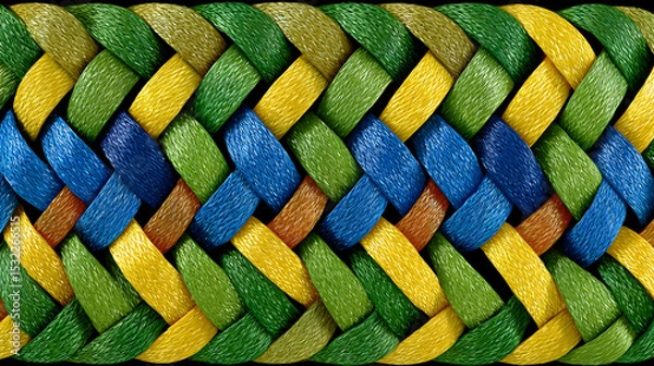 Obraz fiber texture with high saturation color overlays and digital noise