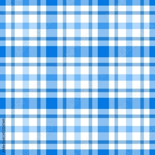 Obraz blue and white checkered pattern