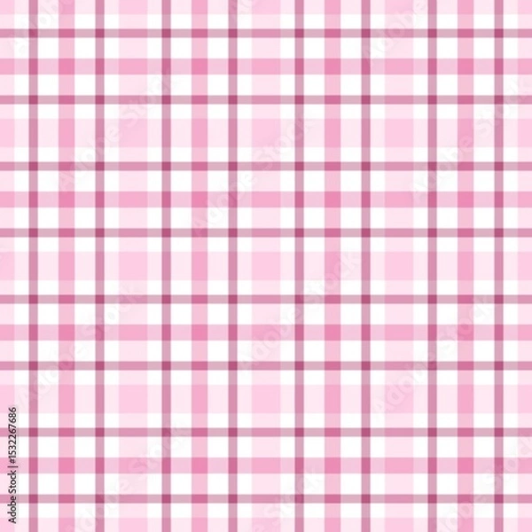 Obraz pink plaid pattern