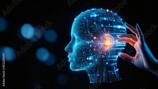 Fototapeta Exploring the Future of Artificial Intelligence A Glimpse into Advanced AI and Machine Learning Technologies